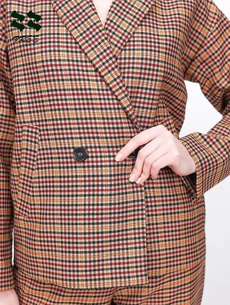 Women's Ginghem Short Jacket front detail